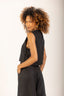 calça 100% linho pantalona agafay preto