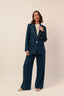 blazer 100% linho essência da manhã azul