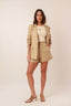 blazer 100% linho essência da manhã khaki