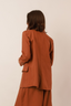 blazer 100% linho essência da manhã terracota