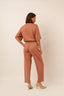 calça afunilada soul rosa blush