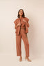 calça afunilada soul rosa blush