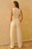 calça moletom pantalona  halo off white