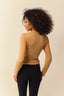 blusa transpassada alma khaki