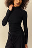 blusa manga longa flow preto