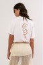 camiseta flor do tempo branca