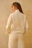 blusa moletom meio zíper halo off white