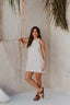 vestido curto 100% linho despertar natural