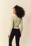 blusa transpassada alma verde