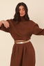 blusa gola alta 100% linho despertar