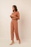 calça afunilada soul rosa blush