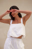 blusa balonê destino branco