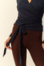 blusa transpassada alma preto
