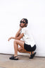blusa pregas ombro alma off white