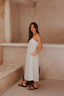 vestido midi 100% linho despertar natural