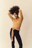 blusa transpassada alma khaki
