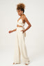 calça pantalona soho off white