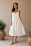 Vestido midi chakra off white