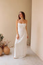 vestido longo chakra off white