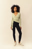 blusa transpassada alma verde