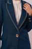 blazer 100% linho essência da manhã azul