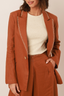 blazer 100% linho essência da manhã terracota