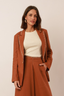 blazer 100% linho essência da manhã terracota