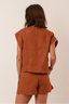 blusa essência da manhã terracota