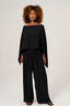 calça pantalona clochard cura preto