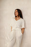 blusa gola ribana acolher off white