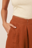 calça 100% linho agafay essência da manhã terracota