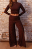 calça pantalona ganesha marrom