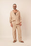 camisa manga longa brisa listra khaki