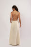 vestido 100% linho ombro só aurora em flor natural