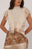 blusa babados vibração serena off white