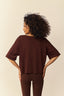 camiseta flow marrom