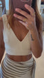 top tricot chama eterna off white